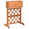 Garden Trellis Planter 45x30x74 cm Solid Firwood – Orange