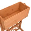 Garden Trellis Planter 45x30x74 cm Solid Firwood – Orange