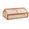 Greenhouse 120x80x50 cm Firwood – Yellow