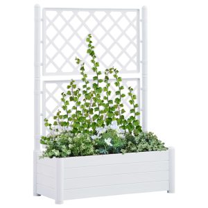 Garden Planter with Trellis PP