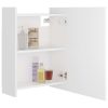 Bathroom Mirror Cabinet 62.5×20.5×64 cm Engineered Wood – White