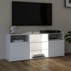 Penzance TV Cabinet with LED Lights 120x30x50 cm – White