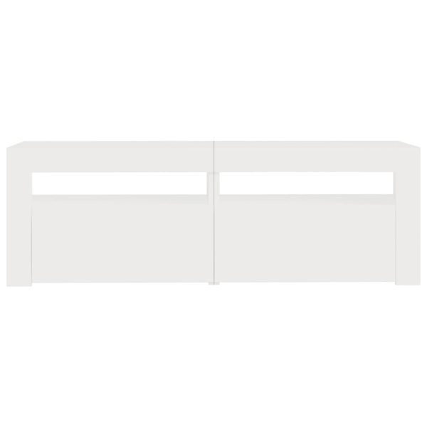 Closter TV Cabinet with LED Lights 120x35x40 cm – White