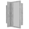 LED Bathroom Mirror Cabinet 40x12x45 cm – Concrete Grey