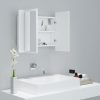 LED Bathroom Mirror Cabinet 60x12x45 cm – White