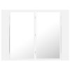 LED Bathroom Mirror Cabinet 60x12x45 cm – White