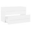 2 Piece Bathroom Furniture Set Engineered Wood – White