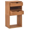 Storage Cabinet 40x30x76 cm Solid Teak Wood