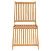 Sun Lounger Solid Teak Wood