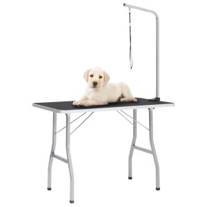 Bath Grooming Table for Dogs Cats Pets Adjustable 1 Loop – 110x60x76 cm