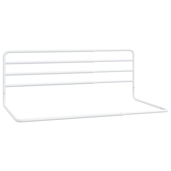 Toddler Safety Bed Rail White (76-137)x55 cm Iron