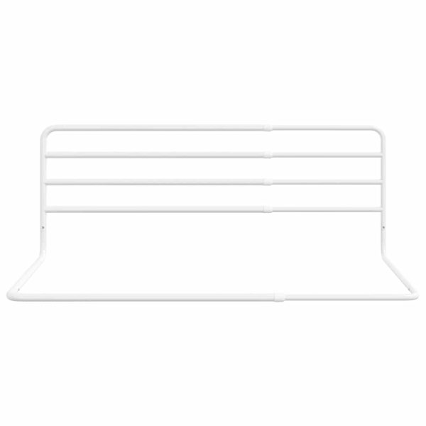 Toddler Safety Bed Rail White (76-137)x55 cm Iron