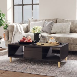 Coffee Table 103.5x60x35cm Engineered Wood – High Gloss Grey