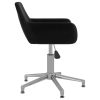 Swivel Dining Chair Black Velvet