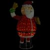 Decorative Christmas Santa Claus Figure LED Luxury Fabric 180 cm