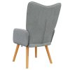 Relaxing Chair Fabric – Light Grey, Without Footrest