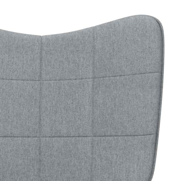 Relaxing Chair Fabric – Light Grey, Without Footrest