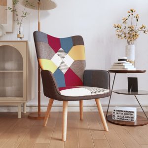 Relaxing Chair Patchwork Fabric