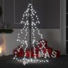 Christmas Cone Tree 160 LEDs Indoor and Outdoor – 120×78 cm, Cold White