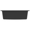 Kitchen Sink with Overflow Hole Granite – Black