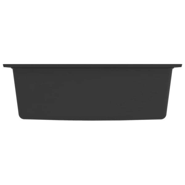 Kitchen Sink with Overflow Hole Granite – Black