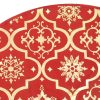 Luxury Christmas Tree Skirt with Sock Red Fabric – 90 cm