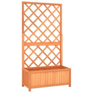 Garden Trellis Planter 70x30x135 cm Solid Firwood