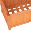 Garden Trellis Planter 70x30x135 cm Solid Firwood – Brown