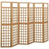 Rossington Room Divider/Trellis Solid Fir Wood – 242.5×180 cm, Brown