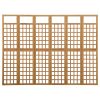 Rossington Room Divider/Trellis Solid Fir Wood – 242.5×180 cm, Brown