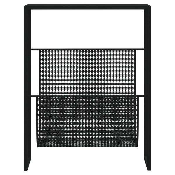 Magazine Rack Black 35x15x45 cm Steel