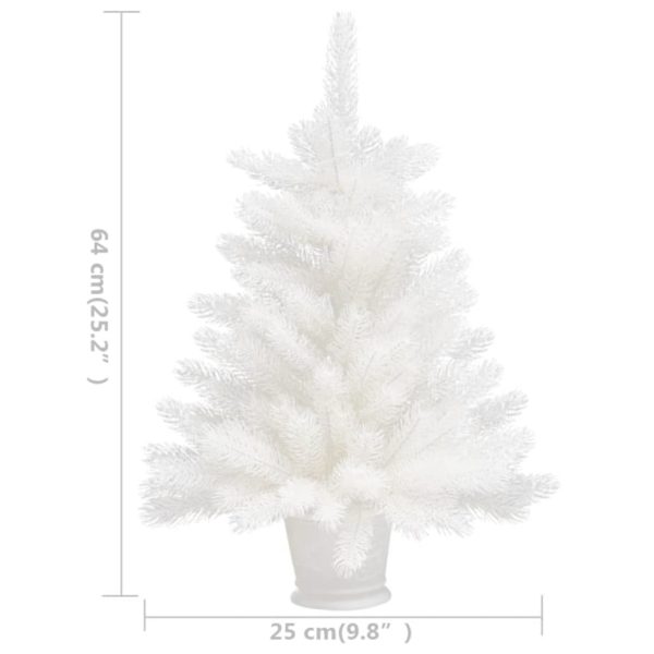 Artificial Christmas Tree with LEDs White – 65×35 cm