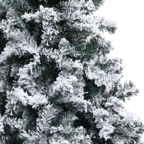 Artificial Christmas Tree LEDs&Ball Set&Flocked Snow Green – 400×190 cm, Gold