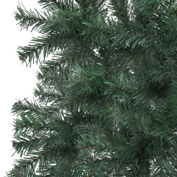 Corner Artificial Christmas Tree LEDs&Ball Set PVC – 150×55 cm, Green and Grey