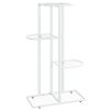 4-Floor Flower Stand Metal – 43x22x76 cm, White