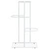 4-Floor Flower Stand Metal – 43x22x76 cm, White