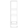 4-Floor Flower Stand Metal – 43x22x76 cm, White