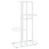 4-Floor Flower Stand Metal – 43x22x76 cm, White