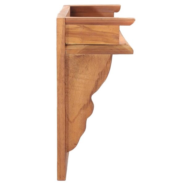 Wall Mounted Coat Rack 80×16.5×35 cm Solid Teak Wood