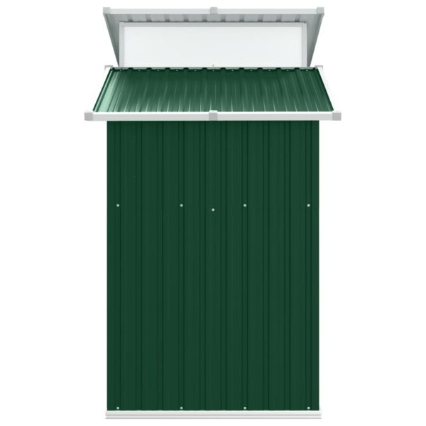 Garden Shed 270x130x208.5 cm Galvanised Steel – Green