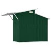 Garden Shed 270x130x208.5 cm Galvanised Steel – Green