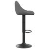 Bar Stools 2 pcs Dark Grey Velvet