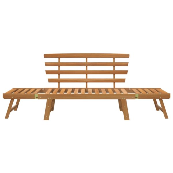 Garden Bench with Cushions 2-in-1 190 cm Solid Acacia Wood – Brown