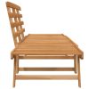 Garden Bench with Cushions 2-in-1 190 cm Solid Acacia Wood – Brown