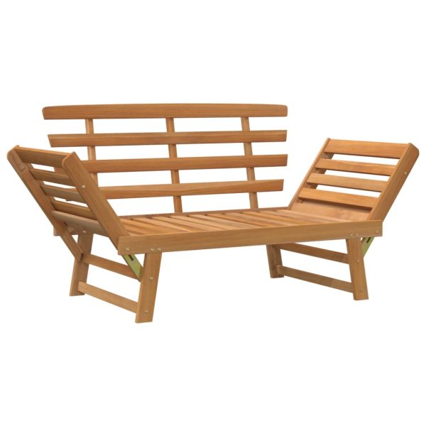 Garden Bench with Cushions 2-in-1 190 cm Solid Acacia Wood – Brown