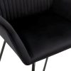 Dining Chairs 2 pcs Black Velvet