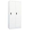 Wardrobe 80x50x180 cm Steel – White