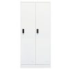 Wardrobe 80x50x180 cm Steel – White