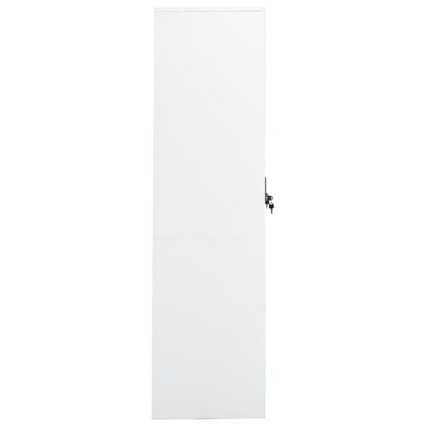 Wardrobe 80x50x180 cm Steel – White