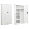 Locker Cabinet 90x40x180 cm Steel – White